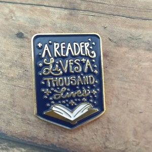 A Reader Lives A Thousand Lives Pin
